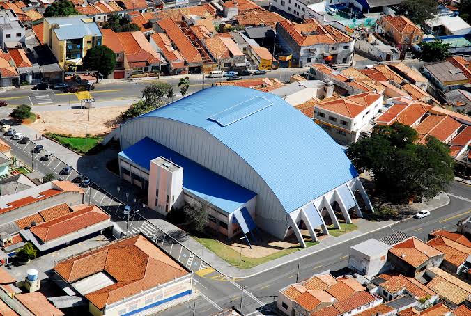 Vista aérea do GME Dr. Gualberto Moreira. Crédito da foto: Agência de Notícias de Sorocaba.